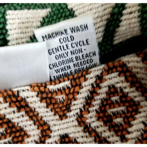 Fashion Bug Vtg Southwest Tapestry Woven Zip Up Shacket Jacket Womens Sz L - Picture 7 of 7